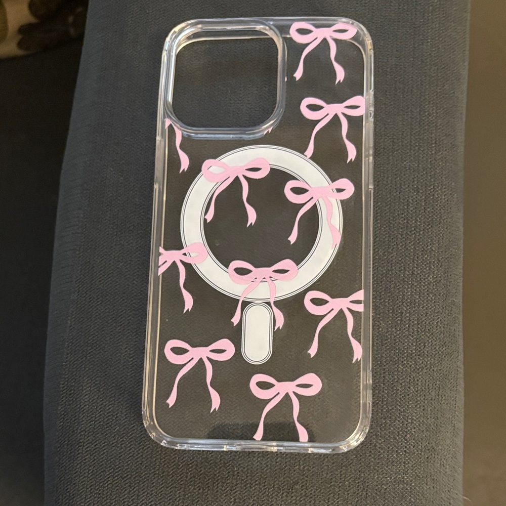 Elegant Pink Bow Phone Case